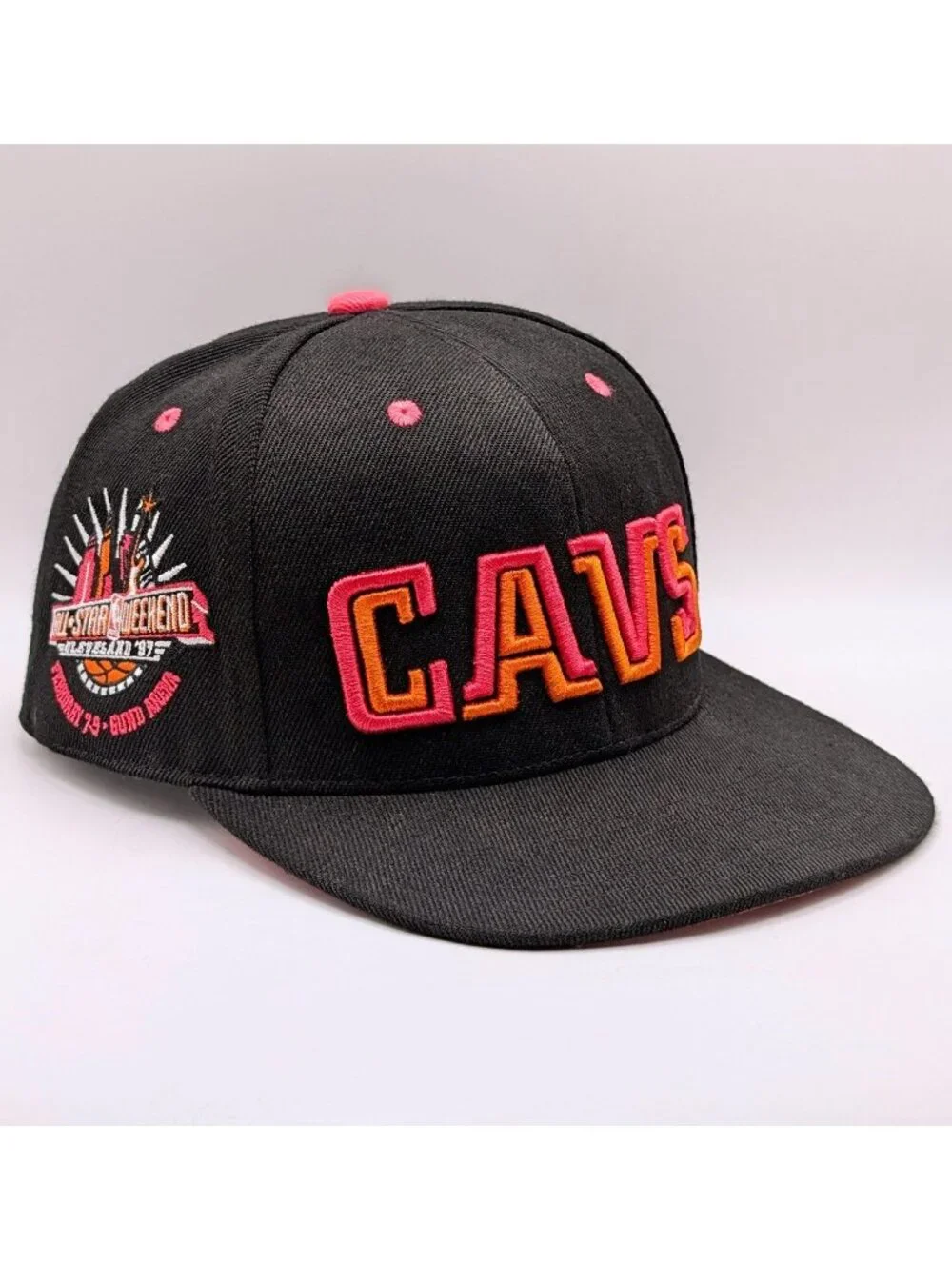 Cleveland Cavaliers Cavs Mitchell & Ness Fitted Hat All Star Weekend 97 Sz 7 3/8